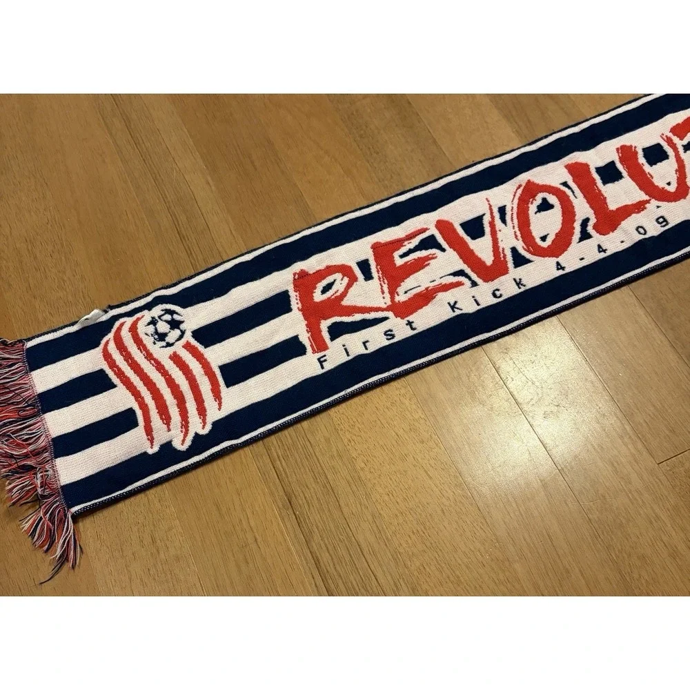 New England Revolution Soccer Scarf First Kick 2009 Rare Nice